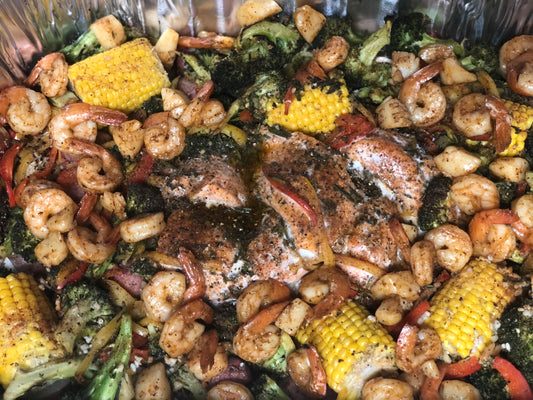 Honey glazed salmon